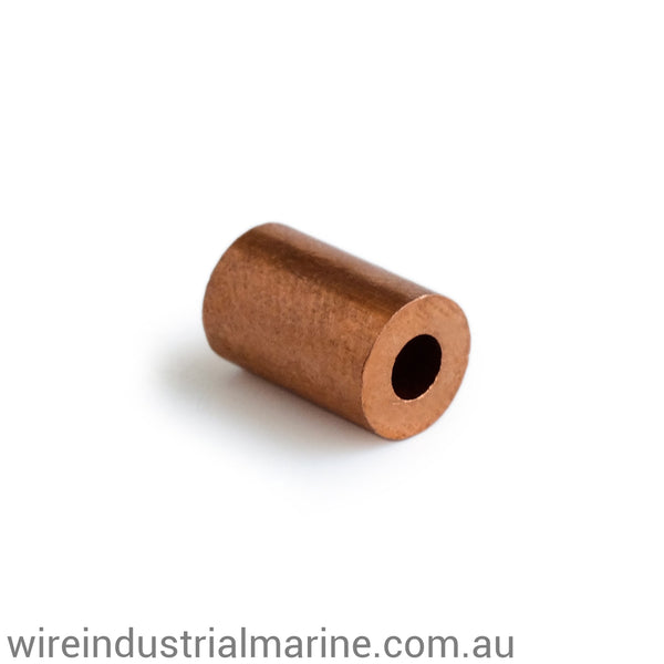 3-3.2mm COPPER ROUND-DIN Code machine press ferrule for stainless steel wire-wireindustrialmarine