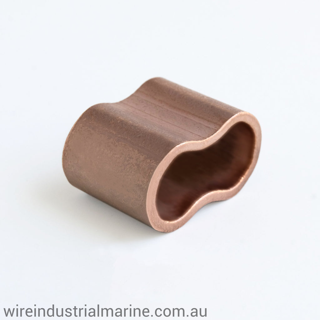 Soft Rope Swages 10mm Copper rope swage – Wire Industrial & Marine