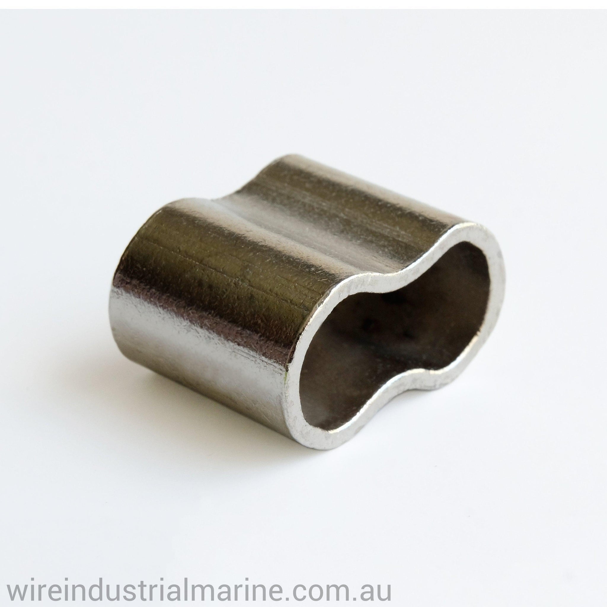 Soft Rope Swages 10mm Nickel plated rope swage – Wire Industrial & Marine