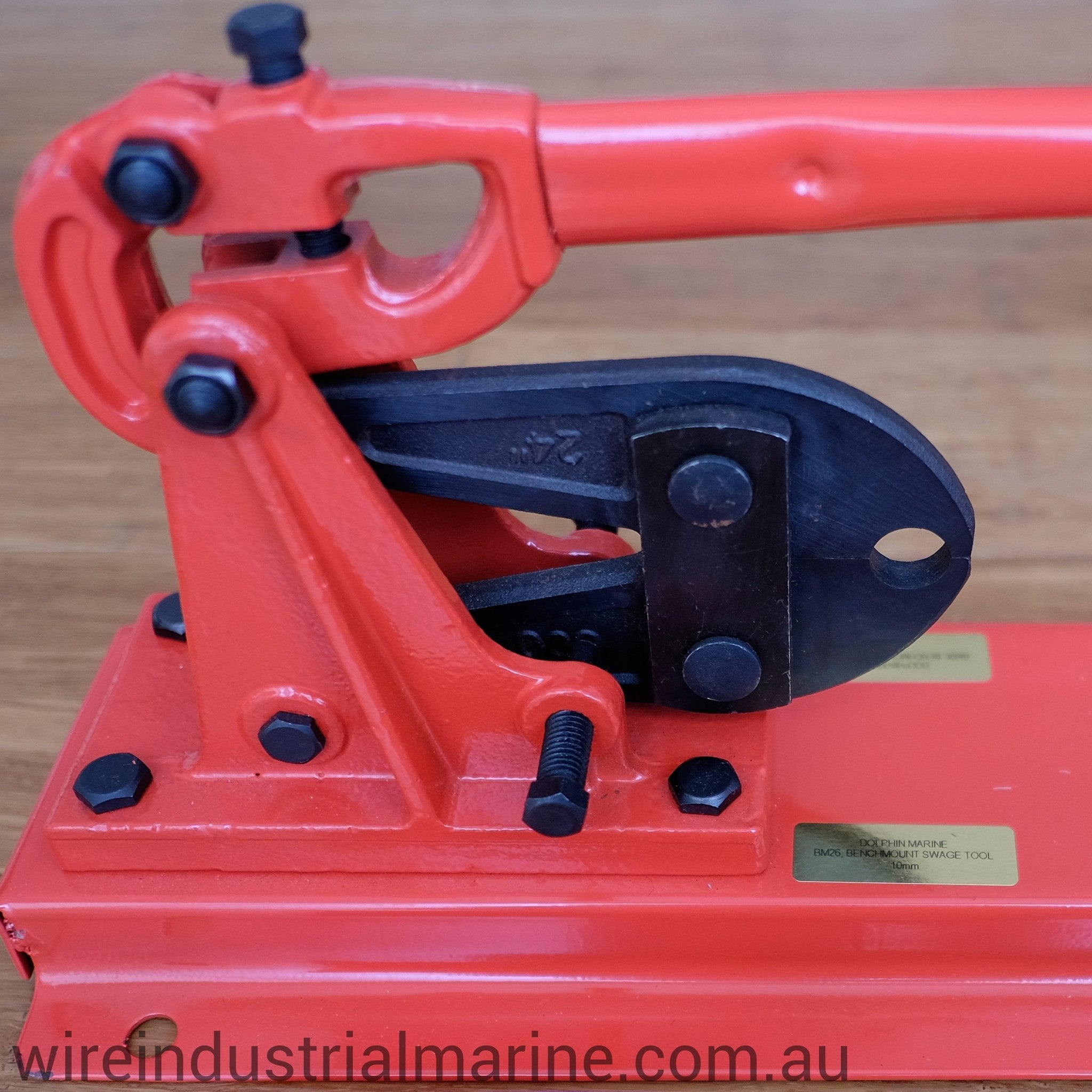 12mm Bench mounted swage tool for fibre rope-BMST-1200-wireindustrialmarine