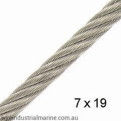 1.6mm 7x19 Stainless steel wire by the metre - wireindustrialmarine.com.au