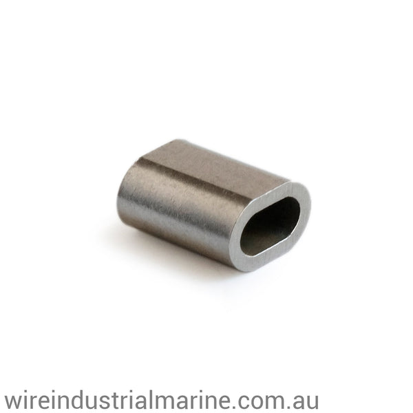 2.5mm - 316 Stainless Steel - DIN Code machine press ferrule for stainless steel wire-wireindustrialmarine