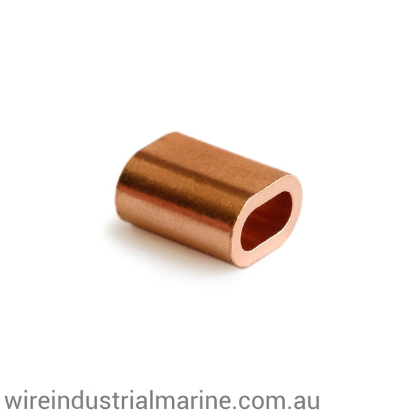 2.5mm - Copper - DIN Code machine press ferrule for stainless steel wire-wireindustrialmarine