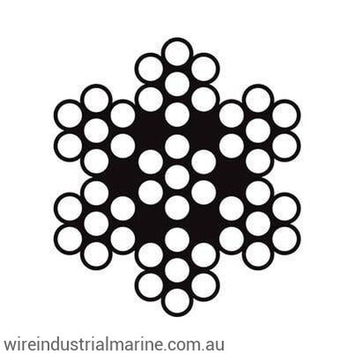 3.2mm 7x7 Stainless steel wire by the metre - wireindustrialmarine.com.au