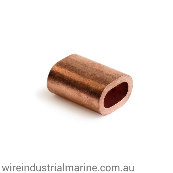 3.5mm - Copper - DIN Code machine press ferrule for stainless steel wire-wireindustrialmarine