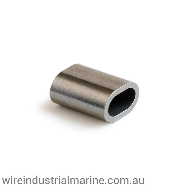 3mm - 316 Stainless Steel - DIN Code machine press ferrule for stainless steel wire-wireindustrialmarine
