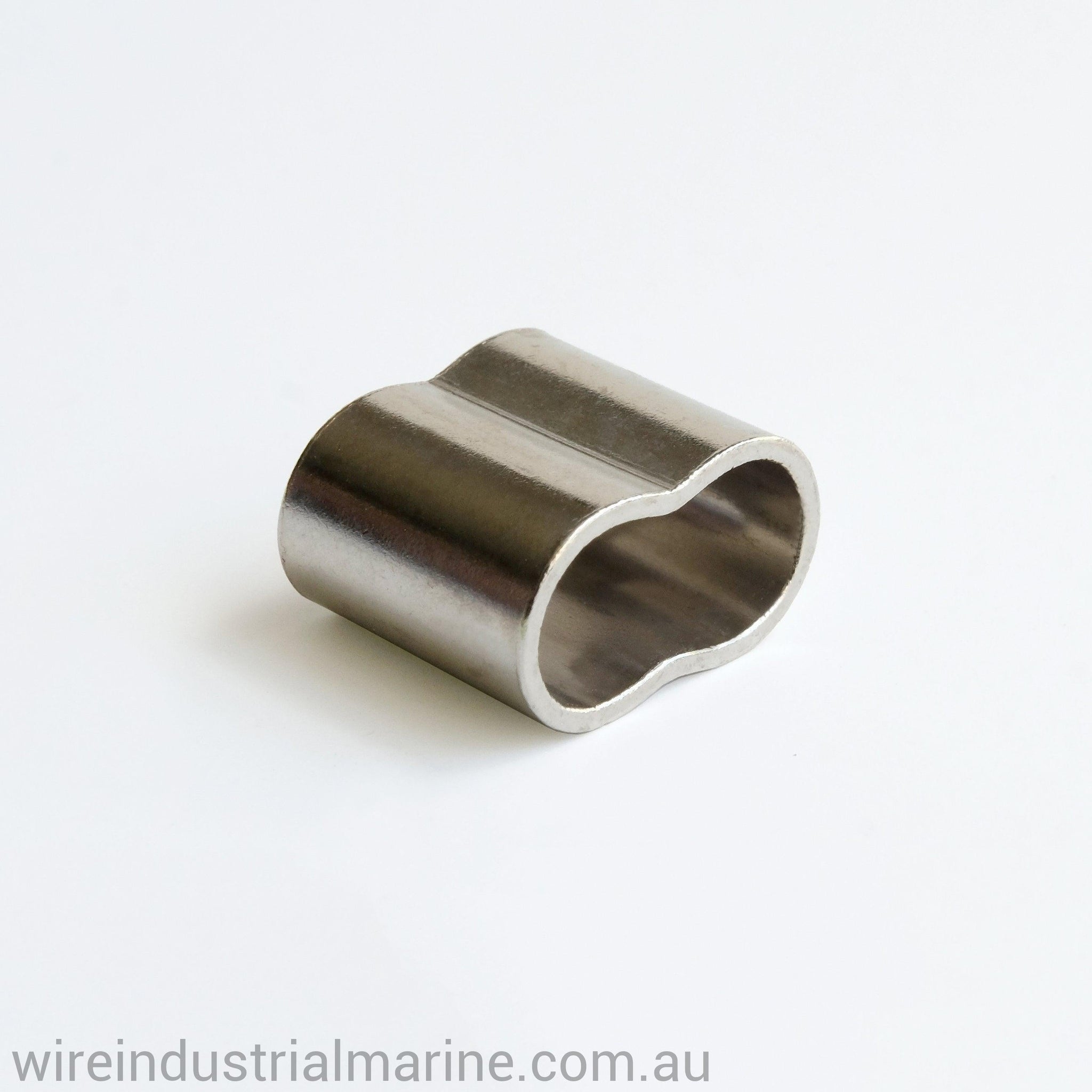 Soft Rope Swages 7-8mm Nickel plated rope swage – Wire Industrial & Marine