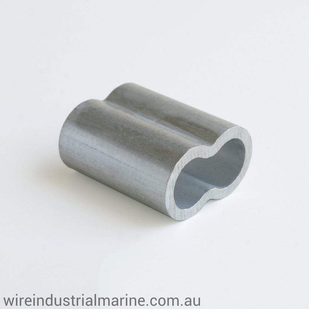 Soft Rope Swages 8mm Alloy rope swage – Wire Industrial & Marine